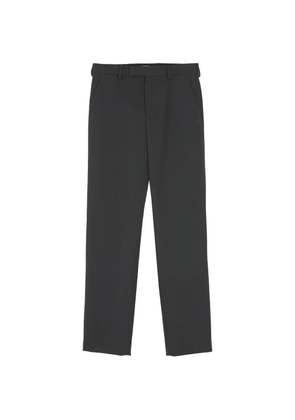 Rier Tourbe Rustic fitted virgin-wool trousers - Black