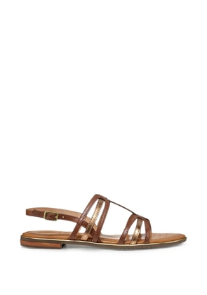 Geox Sozy metallic-effect multi-strap sandals - Brown
