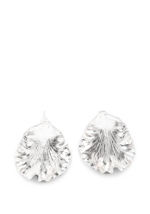 Cult Gaia Iris Leaf earrings - Silver