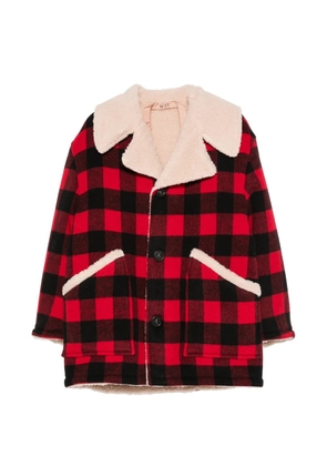 Nº21 check jacket - Red