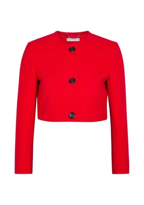 Emilia Wickstead cropped button-fastening jacket - Red