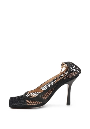 Bottega Veneta Pre-Owned mesh square-toe pumps - White