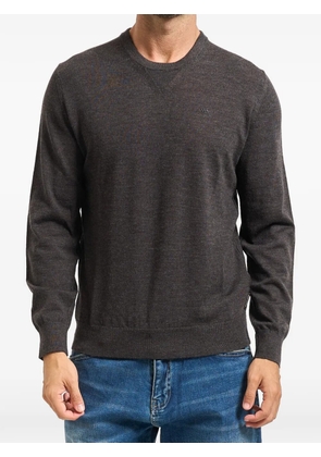 Armani Exchange logo-embroidered sweater - Grey