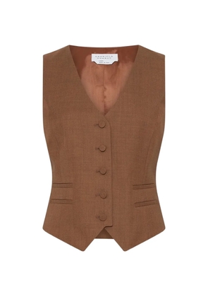Gabriela Hearst Coleridge button-fastening vest - Brown