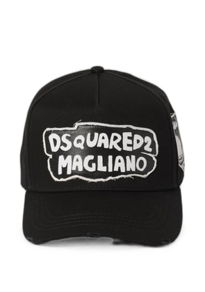DSQUARED2 x Magliano Voice Yourself logo-patch baseball cap - Black