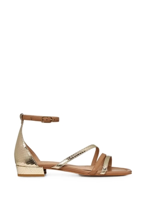 Geox New Eraklia snakeskin-effect buckled sandals - Gold
