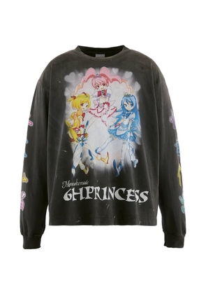 MONONOKE MADE x Takashi Murakami graphic-print long-sleeve T-shirt - Black