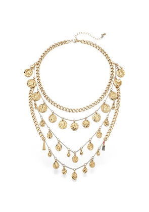 Edward Achour Paris coin-charm multi-chain necklace - Gold