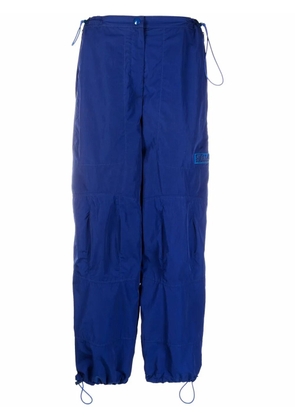 Stella McCartney drawstring high-waist trousers - Blue