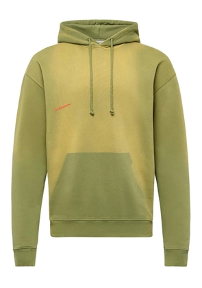 JW Anderson logo-embroidered hoodie - Green