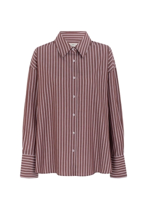 CAYET Anita striped shirt - Brown