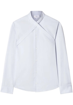 Off-White crossover-strap cotton shirt - Blue