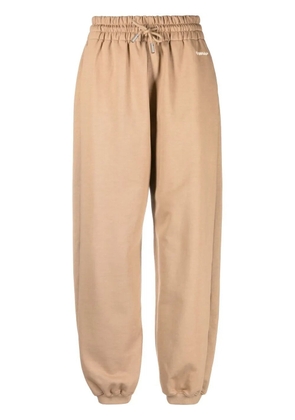 Off-White embroidered-logo track pants - Brown