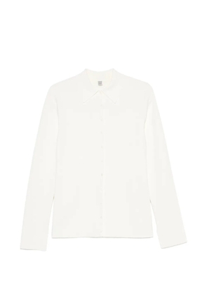 TOTEME compact-knit buttoned cardigan - Neutrals