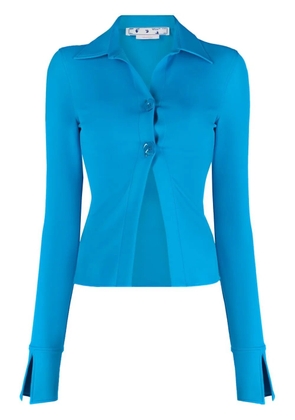 Off-White Sleek long-sleeved shirt - Blue