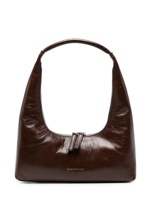 Marge Sherwood logo-detail leather shoulder bag - Brown