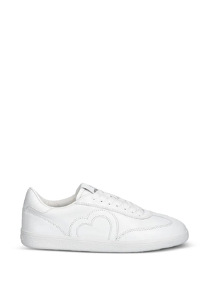 Love Moschino heart-patch sneakers - White