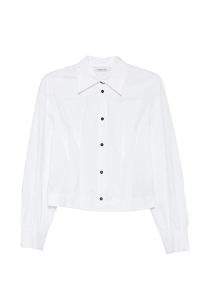 Liviana Conti pleated long-sleeve shirt - White