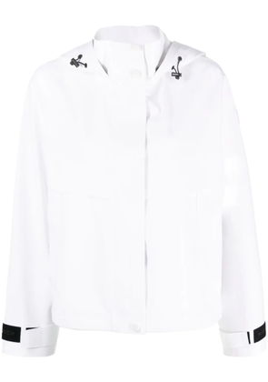 Woolrich logo-patch hooded jacket - White