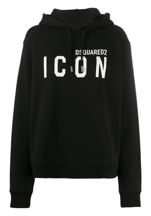 DSQUARED2 Icon cotton hoodie - Black