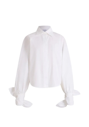 Patou bow-sleeve blouse - White