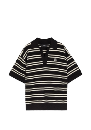 AMIRI MA-monogram striped sweater - Black