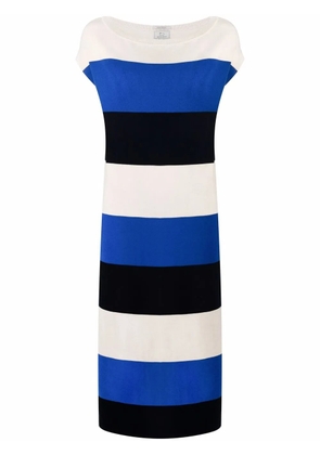 Woolrich midi-length striped dress - Blue