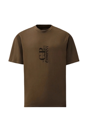 C.P. Company logo-print T-shirt - Brown
