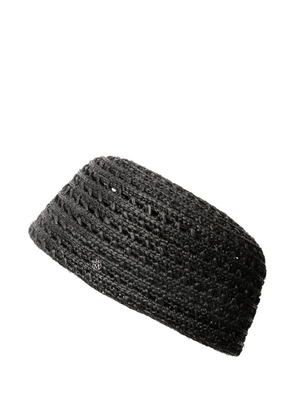 Maison Michel Marina woven hat - Black