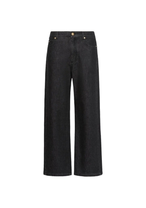 'S Max Mara button-up wide-leg jeans - Black