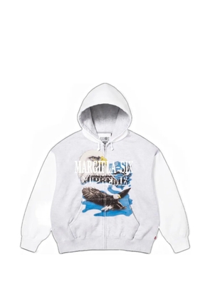 Supreme x MM6 Maison Margiela eagle zip hoodie - White