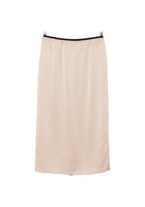 Maje zip-fastening midi skirt - Neutrals