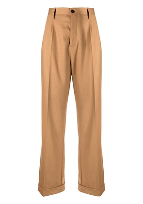 Marni high-waisted wide-leg trousers - Brown