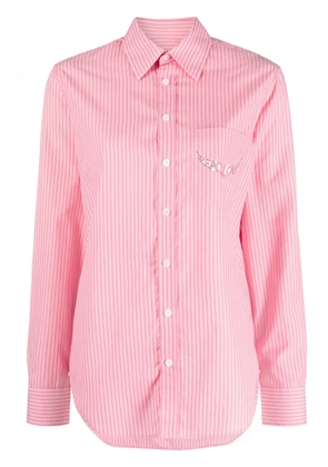 Zadig&Voltaire Taskiz logo-embellished cotton shirt - Pink