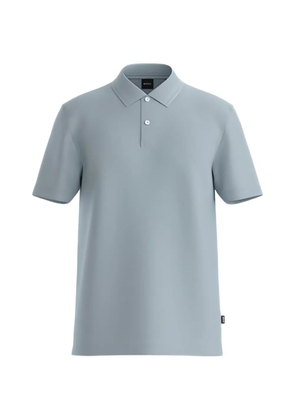 BOSS jacquard-knit polo shirt - Blue