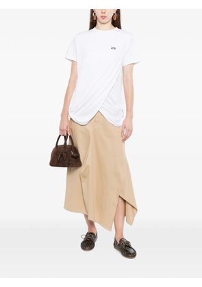 LOEWE asymmetric skirt - Neutrals