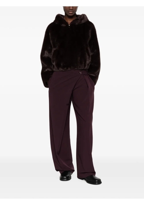 PINKO wrap-front trousers - Red