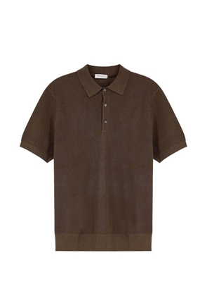 Bramani Cashmere short-sleeve knit sweater - Brown