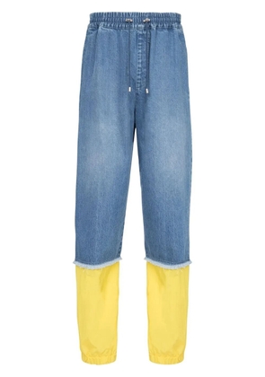 Balmain x Pokémon colour-block drawstring trousers - Blue