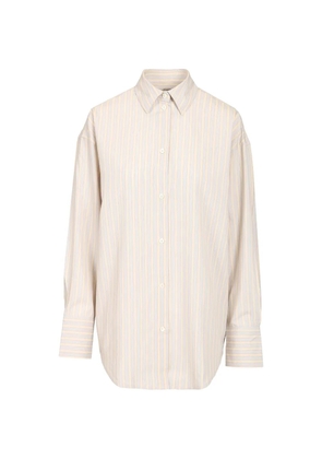TOTEME striped oversized shirt - Neutrals