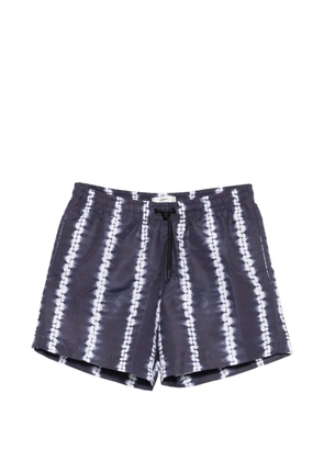COMMAS Shibori stripe swim shorts - Blue