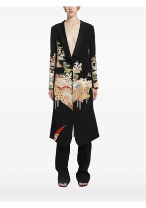 IBRIGU floral-print kimono coat - Black