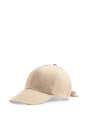 Patou knot embroidered-logo cap - Neutrals