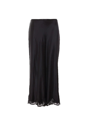 Rixo Crystal lace-trim maxi skirt - Black