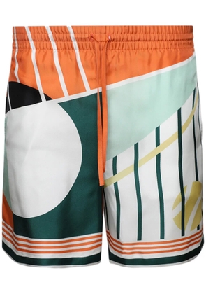 Casablanca Court Abstrait track shorts - Green