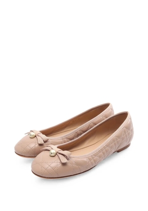 Christian Dior Pre-Owned 2020s Cannage ballet flats - Neutrals