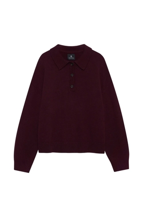 ANINE BING button-up collar sweater - Red