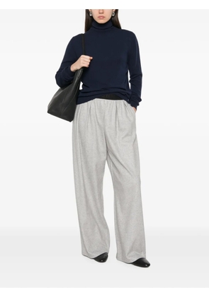 Liviana Conti logo-waistband trousers - Grey