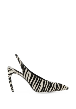 The Attico Viper animal-print pumps - White