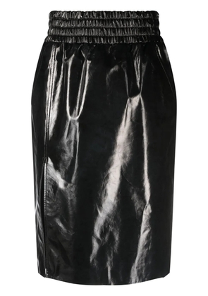 TOM FORD high-waisted leather skirt - Black